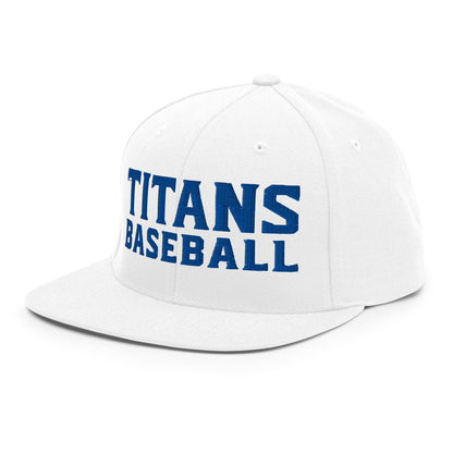 Snapback Hat | Mighty Titans Baseball | Crest Logo