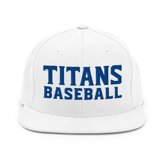 Snapback Hat | Mighty Titans Baseball | Crest Logo