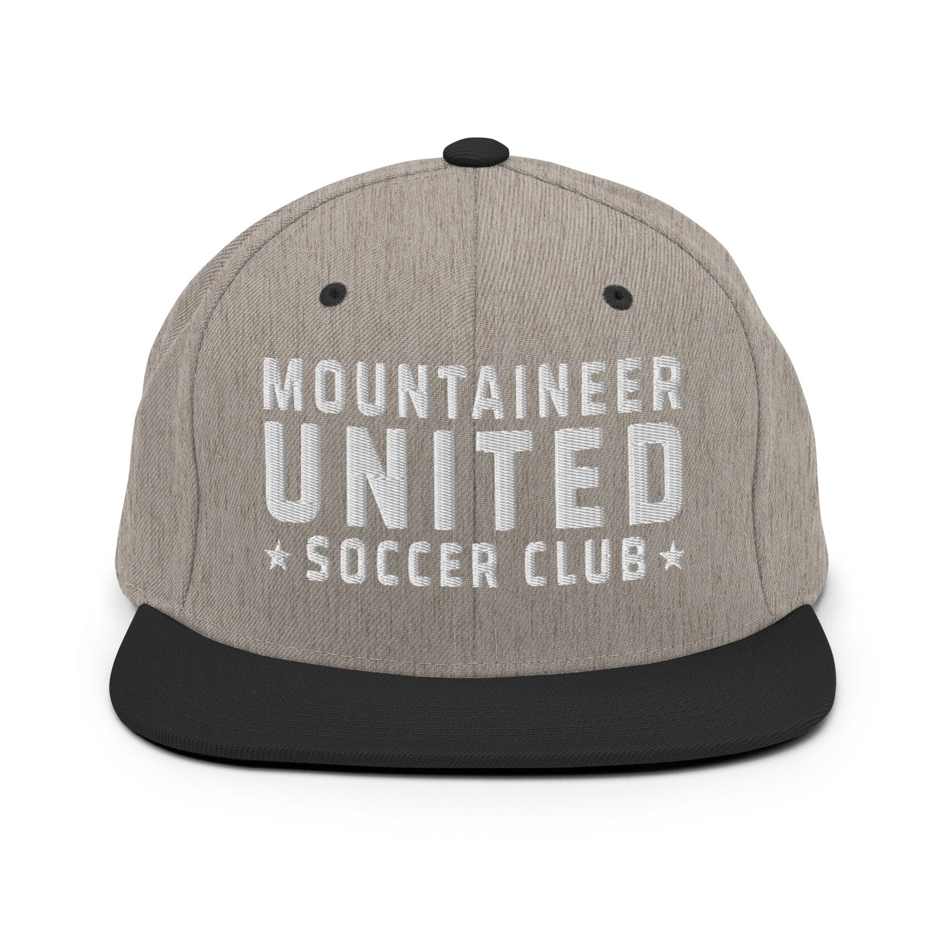 Snapback Hat | Mountaineer United Soccer Club | Alpine Crest Logo