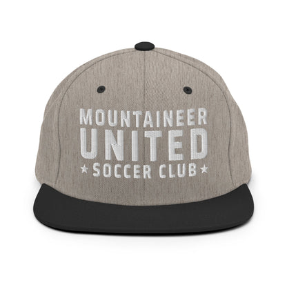 Snapback Hat | Mountaineer United Soccer Club | Alpine Crest Logo