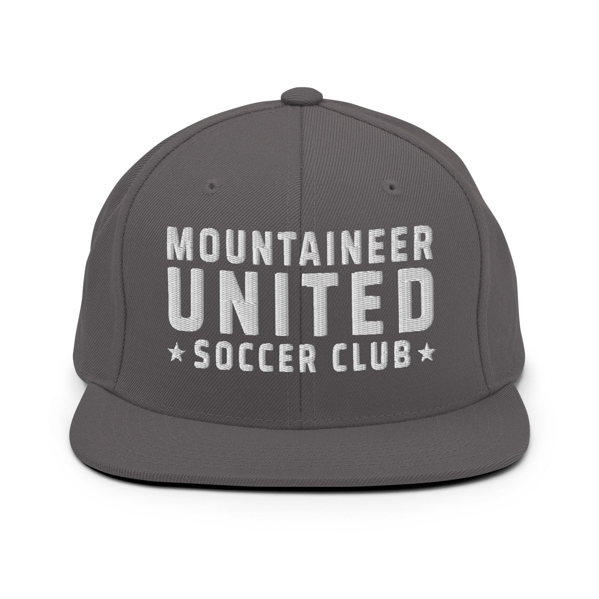 Snapback Hat | Mountaineer United Soccer Club | Alpine Crest Logo