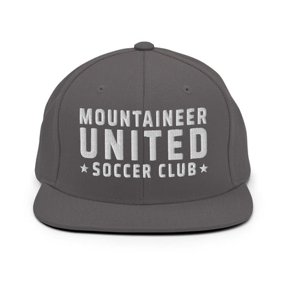 Snapback Hat | Mountaineer United Soccer Club | Alpine Crest Logo