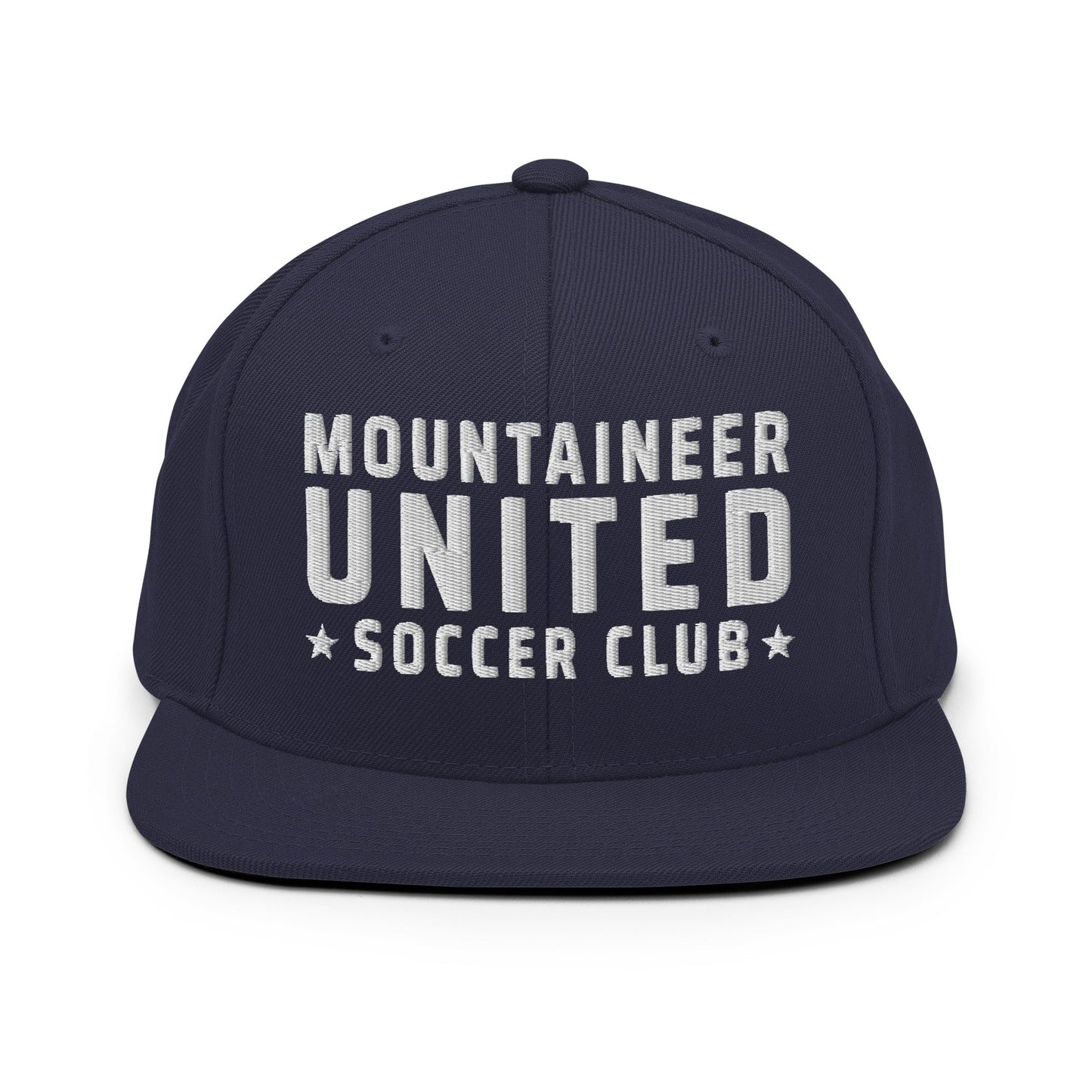 Snapback Hat | Mountaineer United Soccer Club | Alpine Crest Logo
