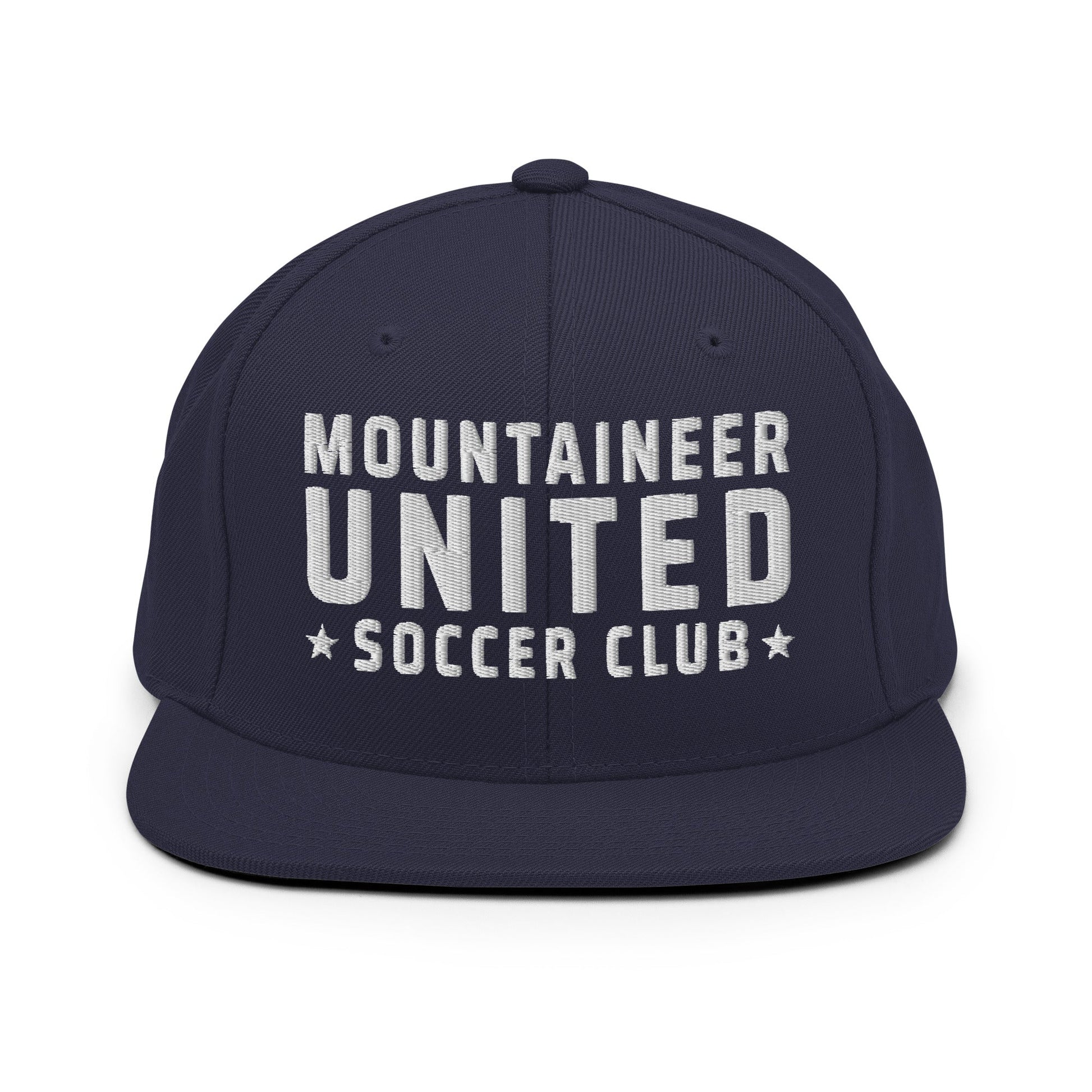 Snapback Hat | Mountaineer United Soccer Club | Alpine Crest Logo