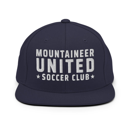 Snapback Hat | Mountaineer United Soccer Club | Alpine Crest Logo