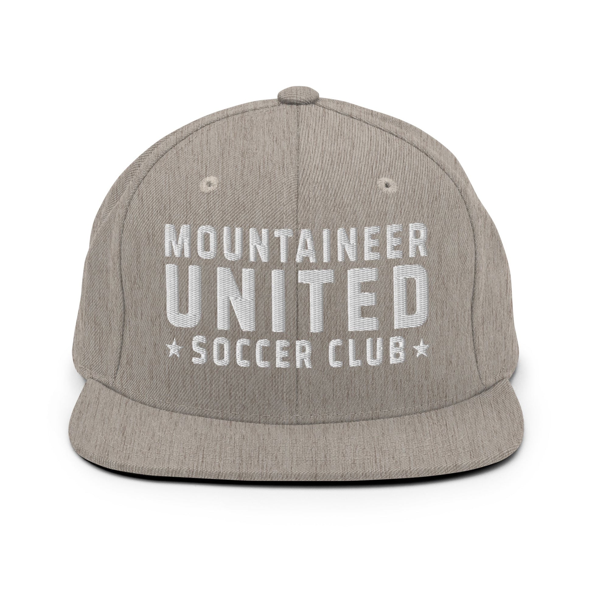 Snapback Hat | Mountaineer United Soccer Club | Alpine Crest Logo