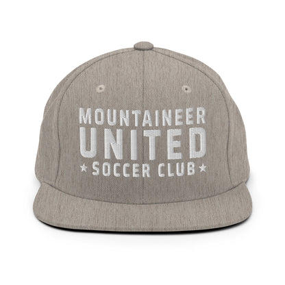 Snapback Hat | Mountaineer United Soccer Club | Alpine Crest Logo