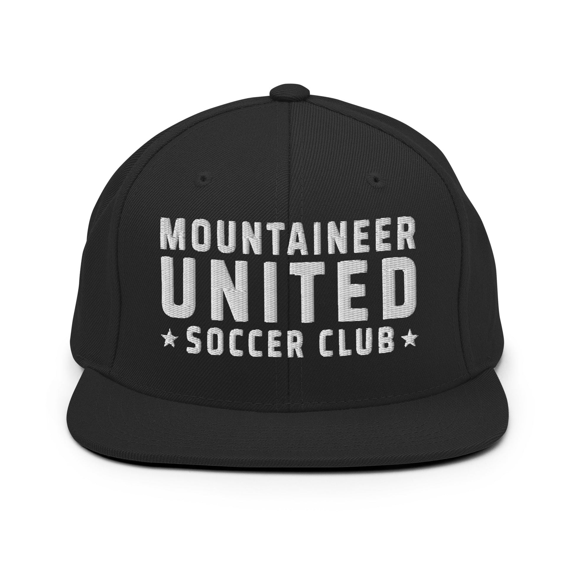 Snapback Hat | Mountaineer United Soccer Club | Alpine Crest Logo
