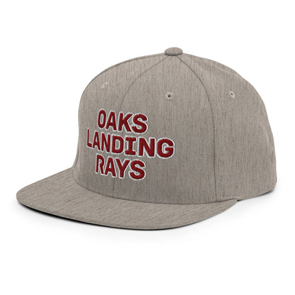 Snapback Hat | OAKS LANDING RAYS | Badge Logo