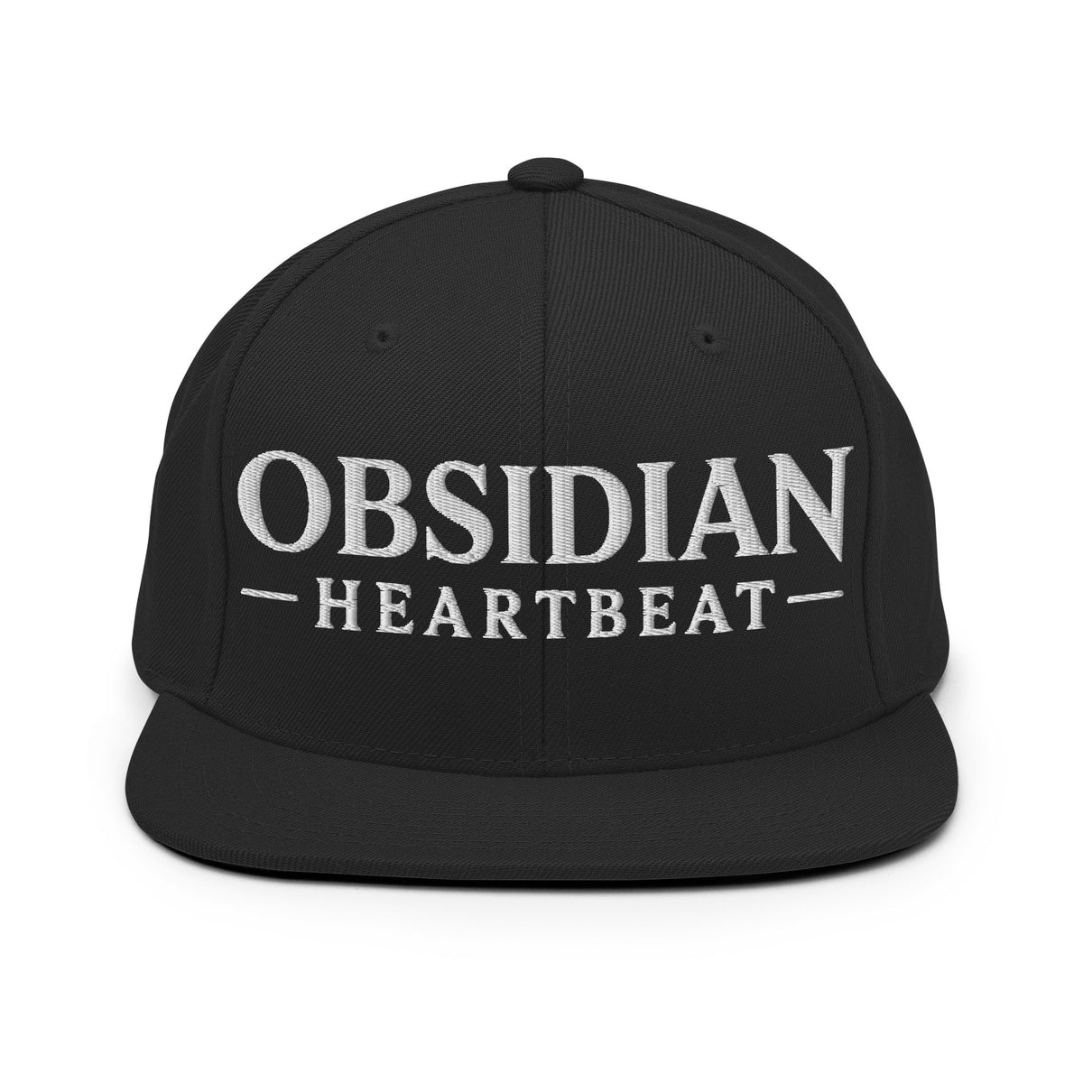 Snapback Hat | Obsidian Heartbeat | Pulse Athletics Logo