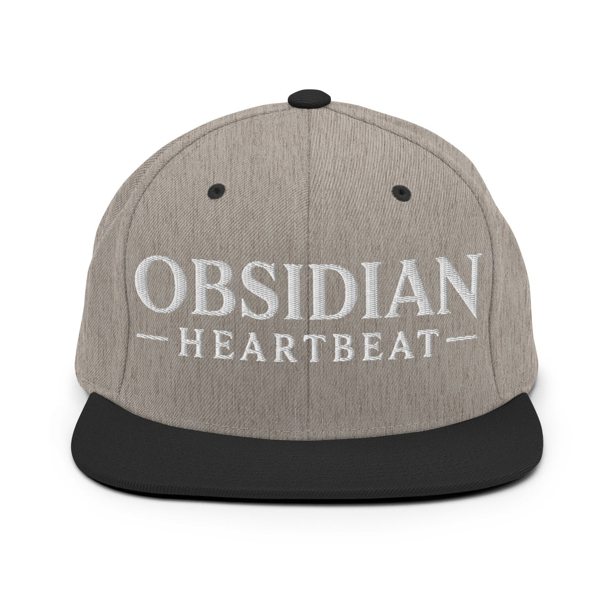 Snapback Hat | Obsidian Heartbeat | Pulse Athletics Logo