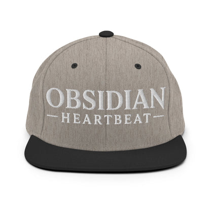 Snapback Hat | Obsidian Heartbeat | Pulse Athletics Logo