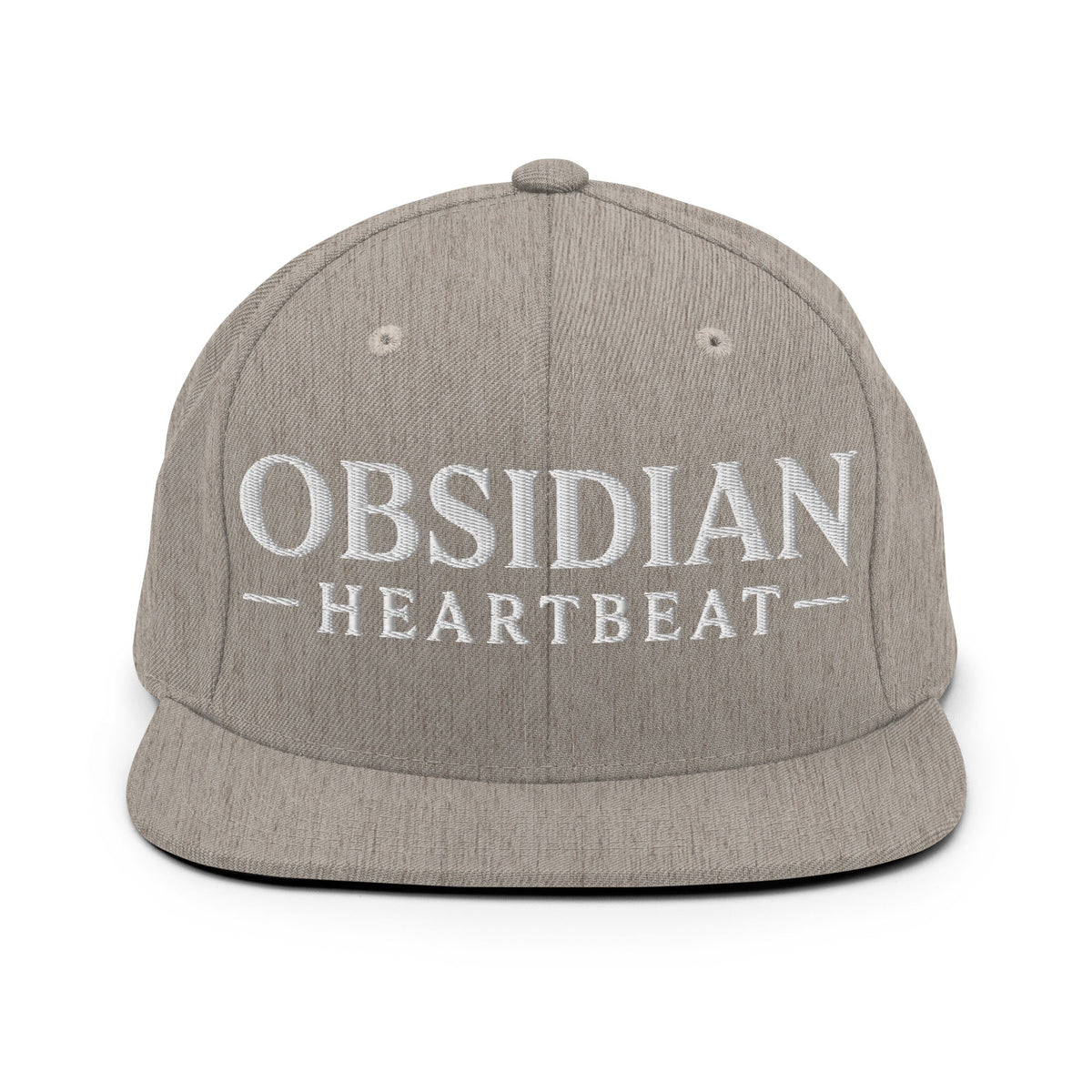 Snapback Hat | Obsidian Heartbeat | Pulse Athletics Logo