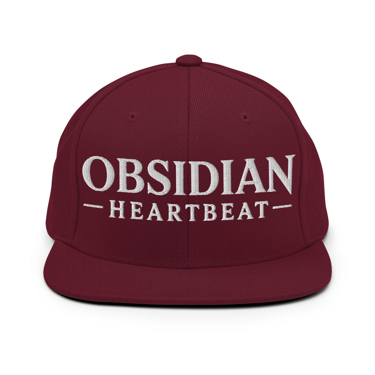Snapback Hat | Obsidian Heartbeat | Pulse Athletics Logo