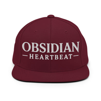 Snapback Hat | Obsidian Heartbeat | Pulse Athletics Logo