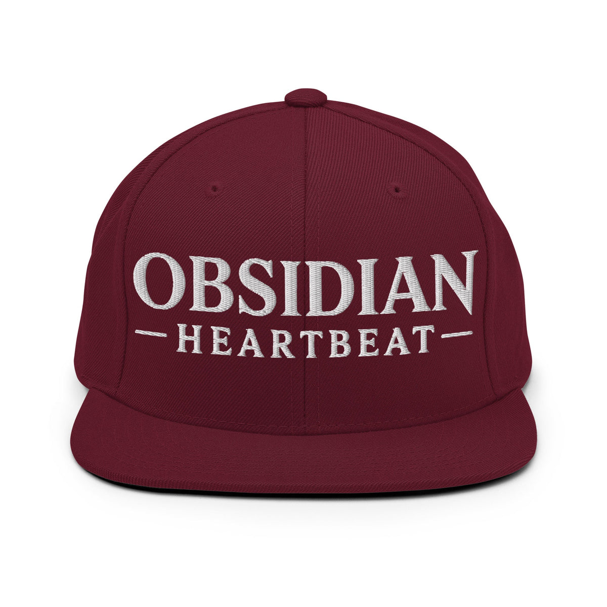 Snapback Hat | Obsidian Heartbeat | Pulse Athletics Logo