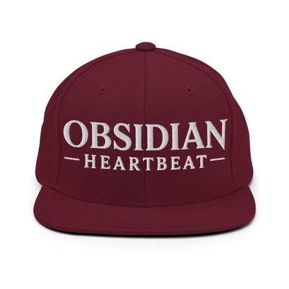 Snapback Hat | Obsidian Heartbeat | Pulse Athletics Logo