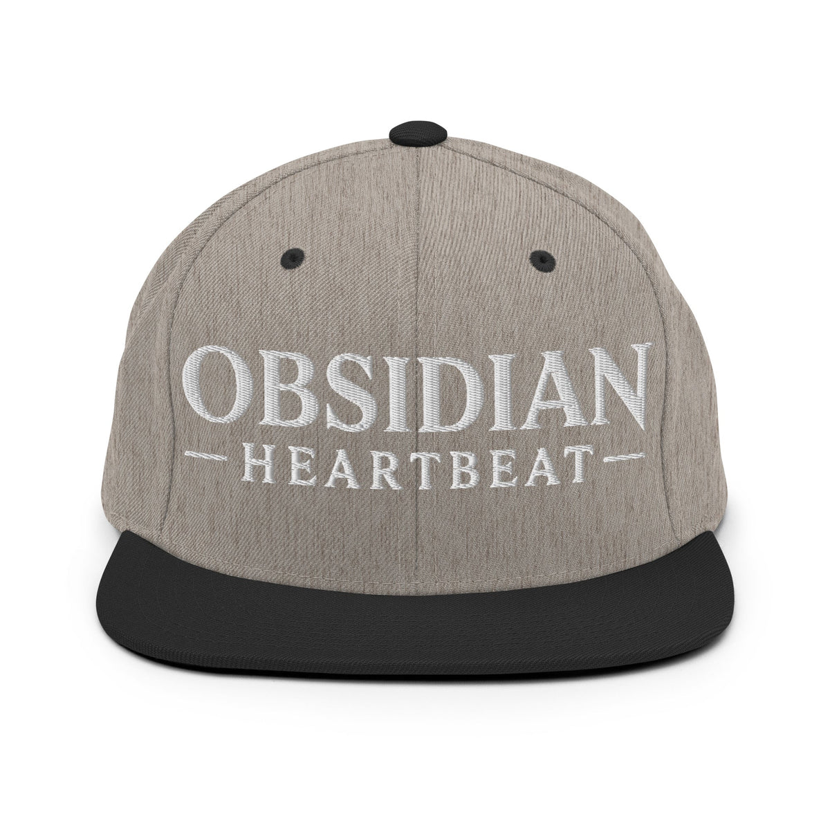 Snapback Hat | Obsidian Heartbeat | Pulse Athletics Logo