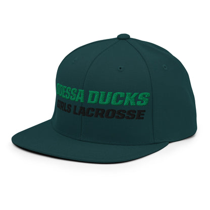 Snapback Hat | Odessa Girls Lacrosse | Duck Sticks Logo