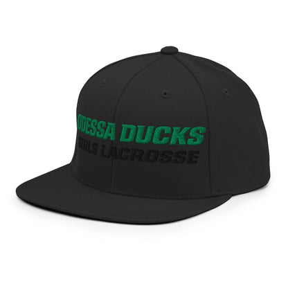 Snapback Hat | Odessa Girls Lacrosse | Duck Sticks Logo