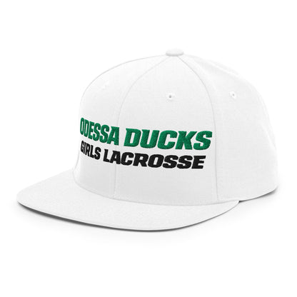 Snapback Hat | Odessa Girls Lacrosse | Duck Sticks Logo