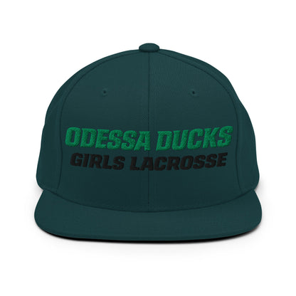 Snapback Hat | Odessa Girls Lacrosse | Duck Sticks Logo