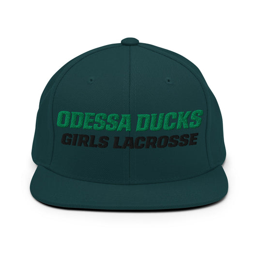 Snapback Hat | Odessa Girls Lacrosse | Duck Sticks Logo