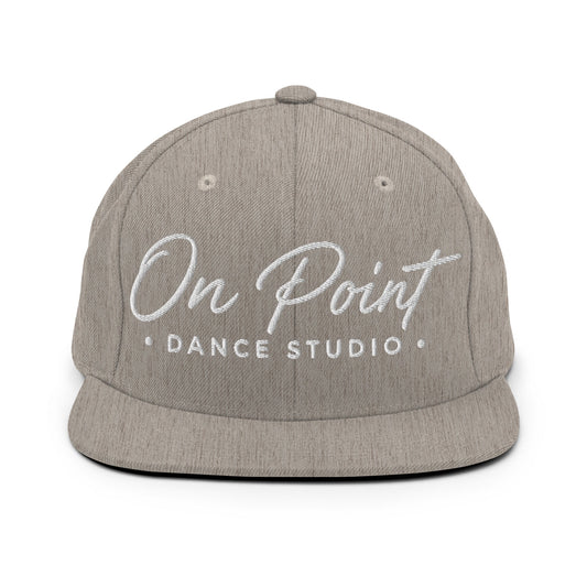 Snapback Hat | On Point Dance Studio | Modern Script Logo