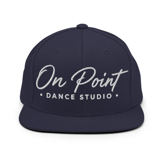 Snapback Hat | On Point Dance Studio | Modern Script Logo