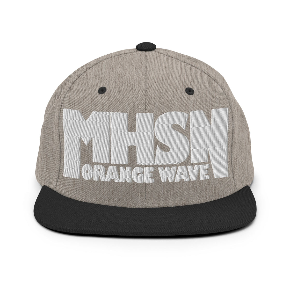 Snapback Hat | Orange Wave Marching Band | Crest (Variant) Logo