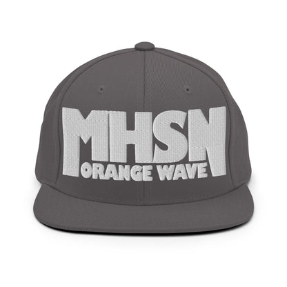 Snapback Hat | Orange Wave Marching Band | Crest (Variant) Logo