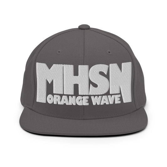 Snapback Hat | Orange Wave Marching Band | Crest (Variant) Logo