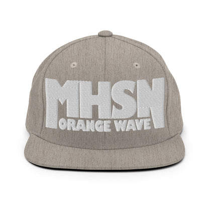 Snapback Hat | Orange Wave Marching Band | Crest (Variant) Logo