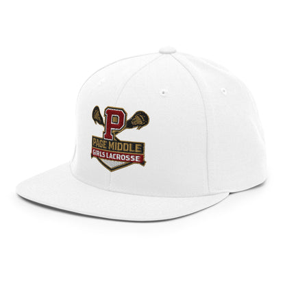 Snapback Hat | Page Middle Girls Lacrosse | Block P Logo