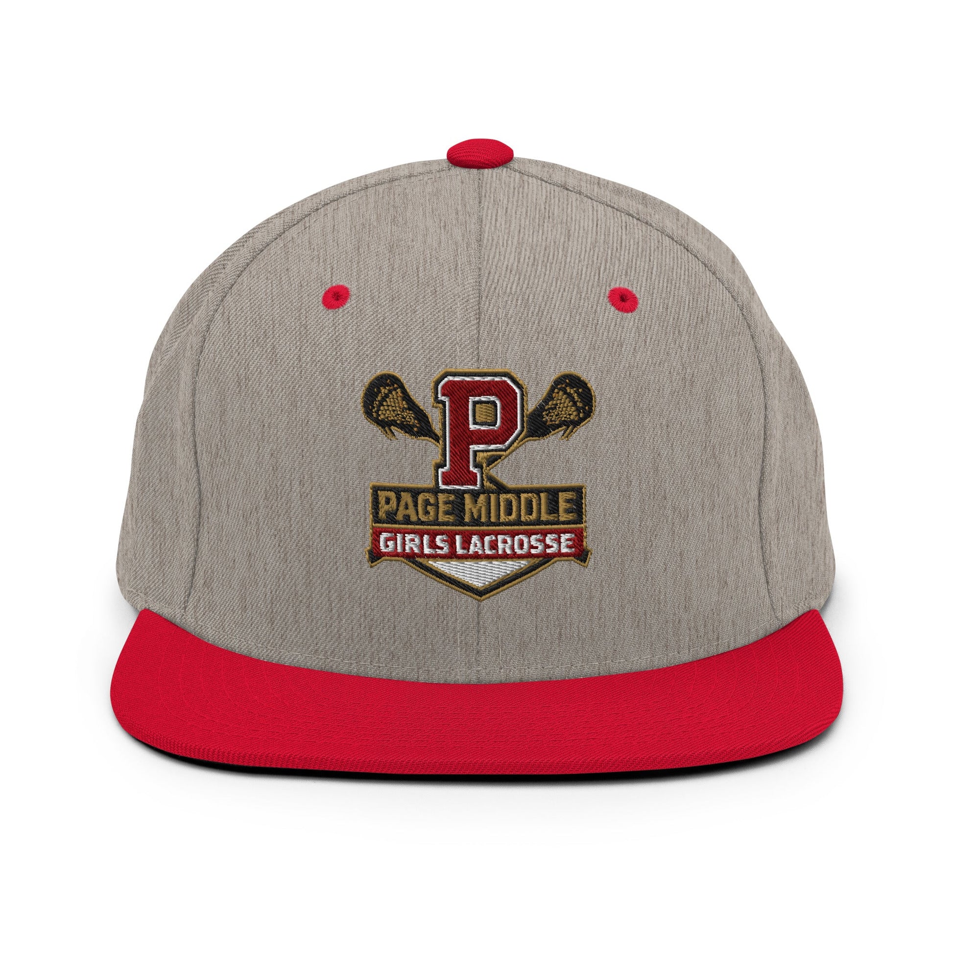 Snapback Hat | Page Middle Girls Lacrosse | Block P Logo