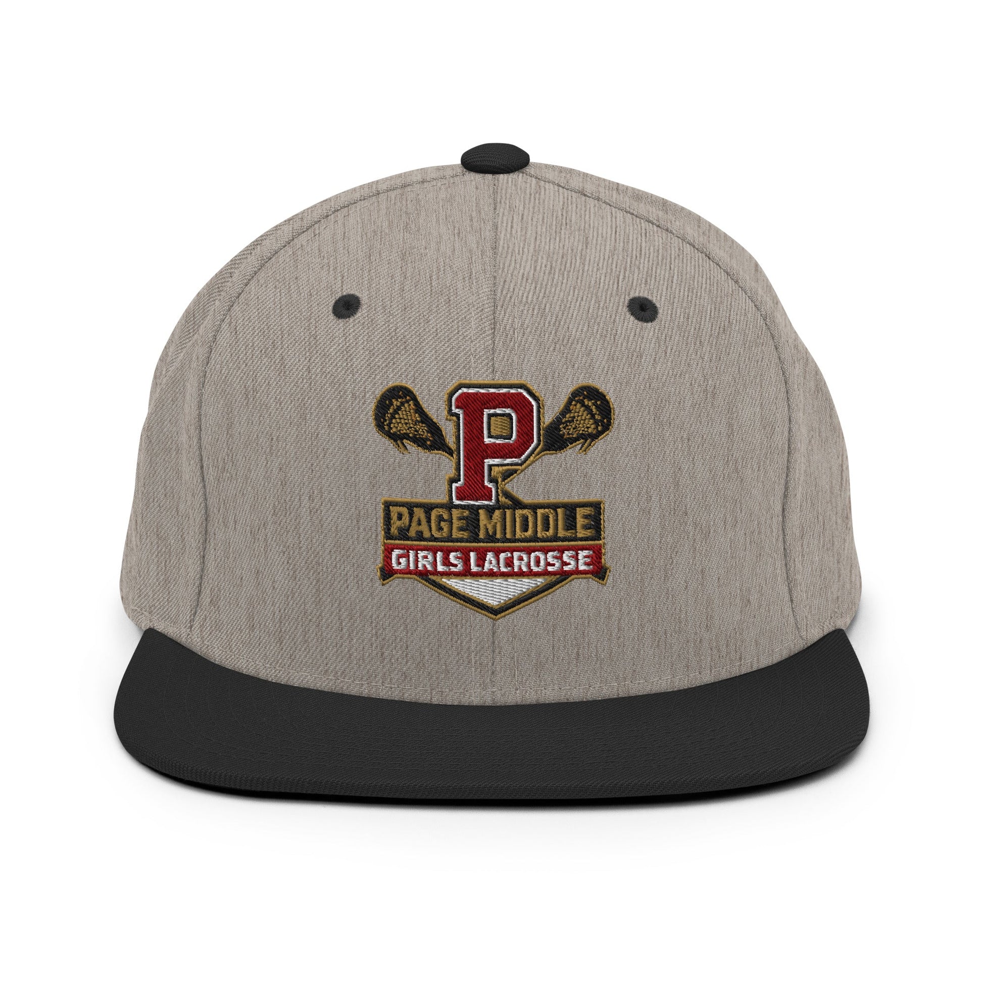 Snapback Hat | Page Middle Girls Lacrosse | Block P Logo