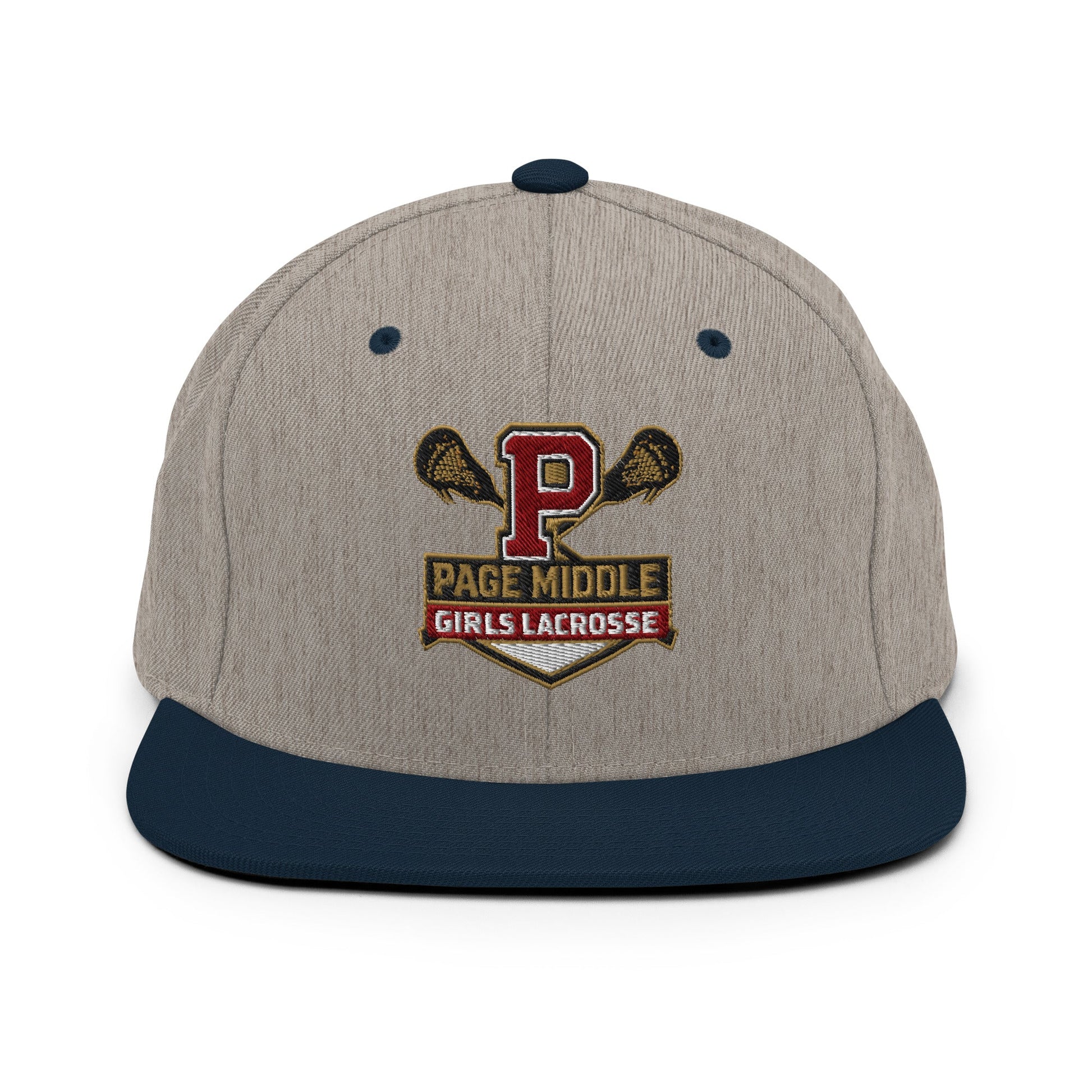 Snapback Hat | Page Middle Girls Lacrosse | Block P Logo
