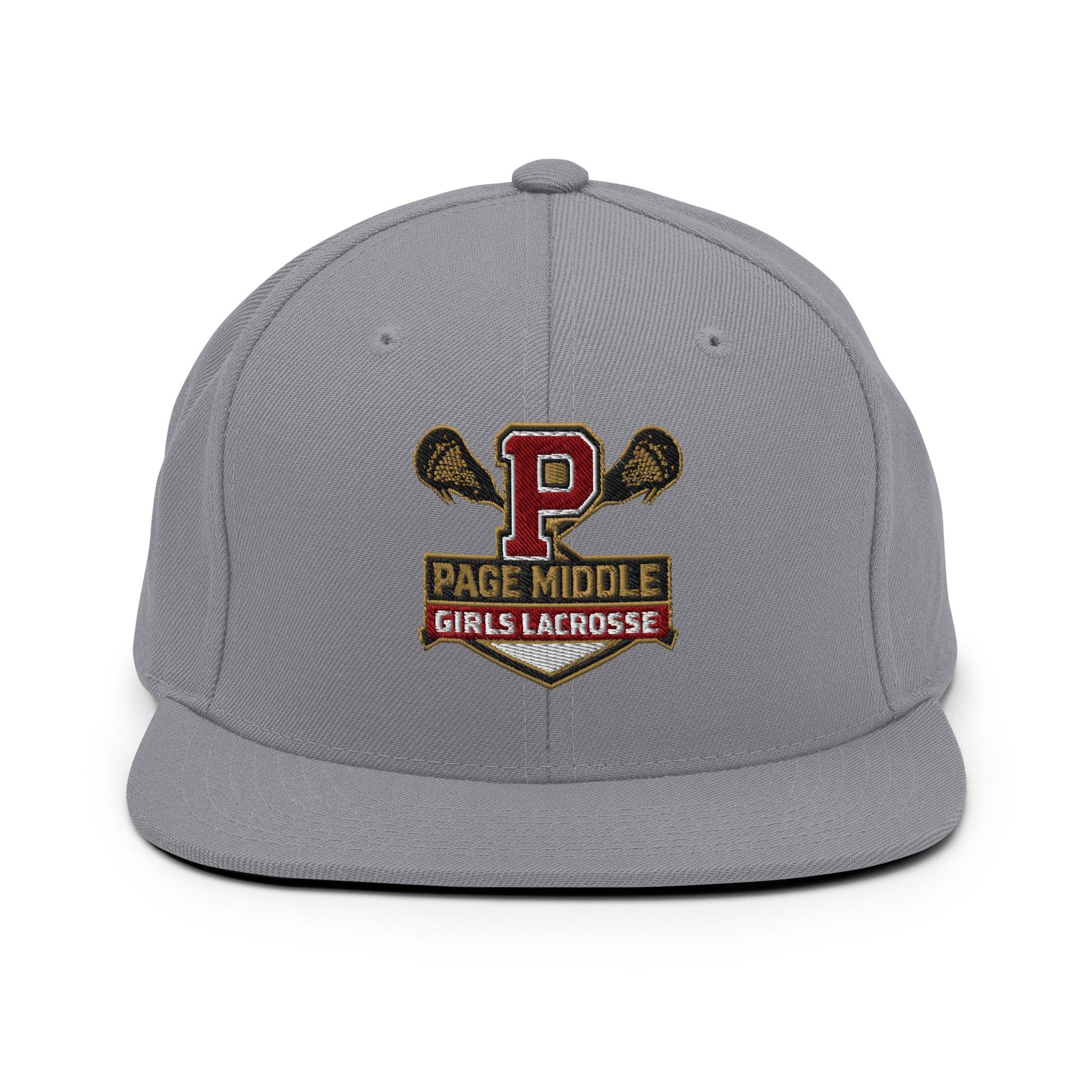 Snapback Hat | Page Middle Girls Lacrosse | Block P Logo