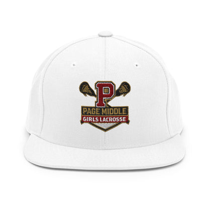 Snapback Hat | Page Middle Girls Lacrosse | Block P Logo