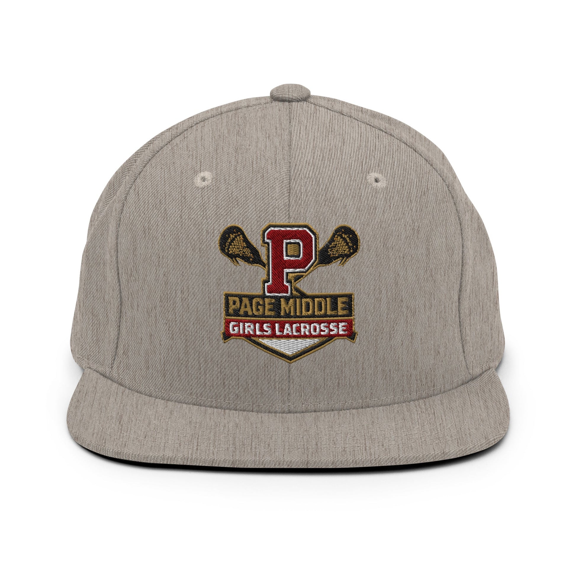 Snapback Hat | Page Middle Girls Lacrosse | Block P Logo