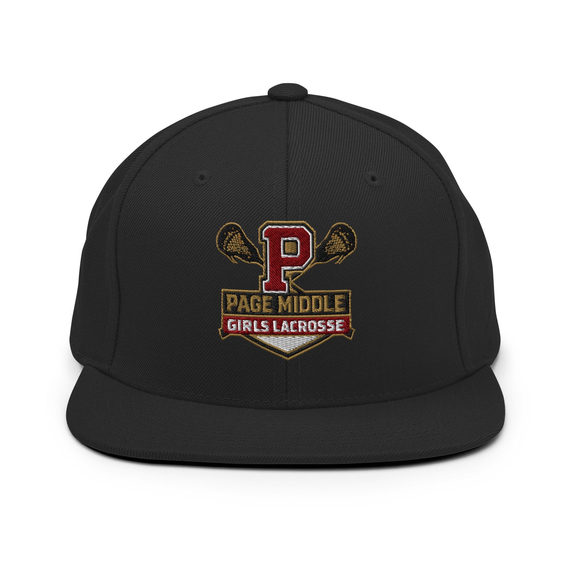 Snapback Hat | Page Middle Girls Lacrosse | Block P Logo
