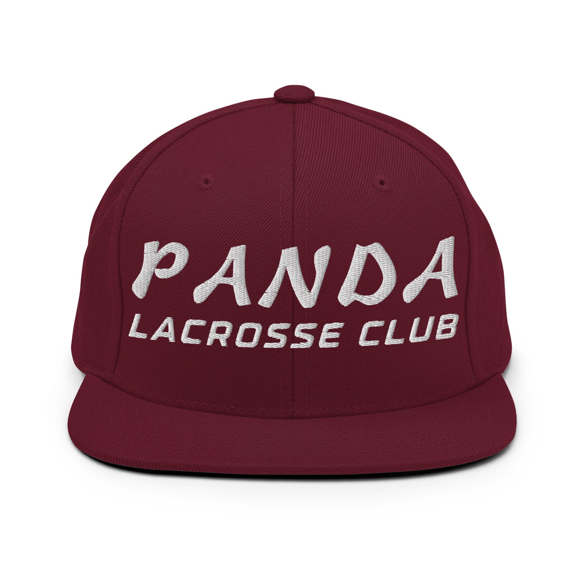 Snapback Hat | Panda Lacrosse Club | Crest Logo