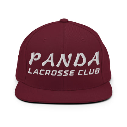 Snapback Hat | Panda Lacrosse Club | Crest Logo