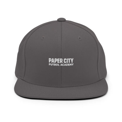 Snapback Hat | Paper City Futbol Academy | Vanguard Shield Logo