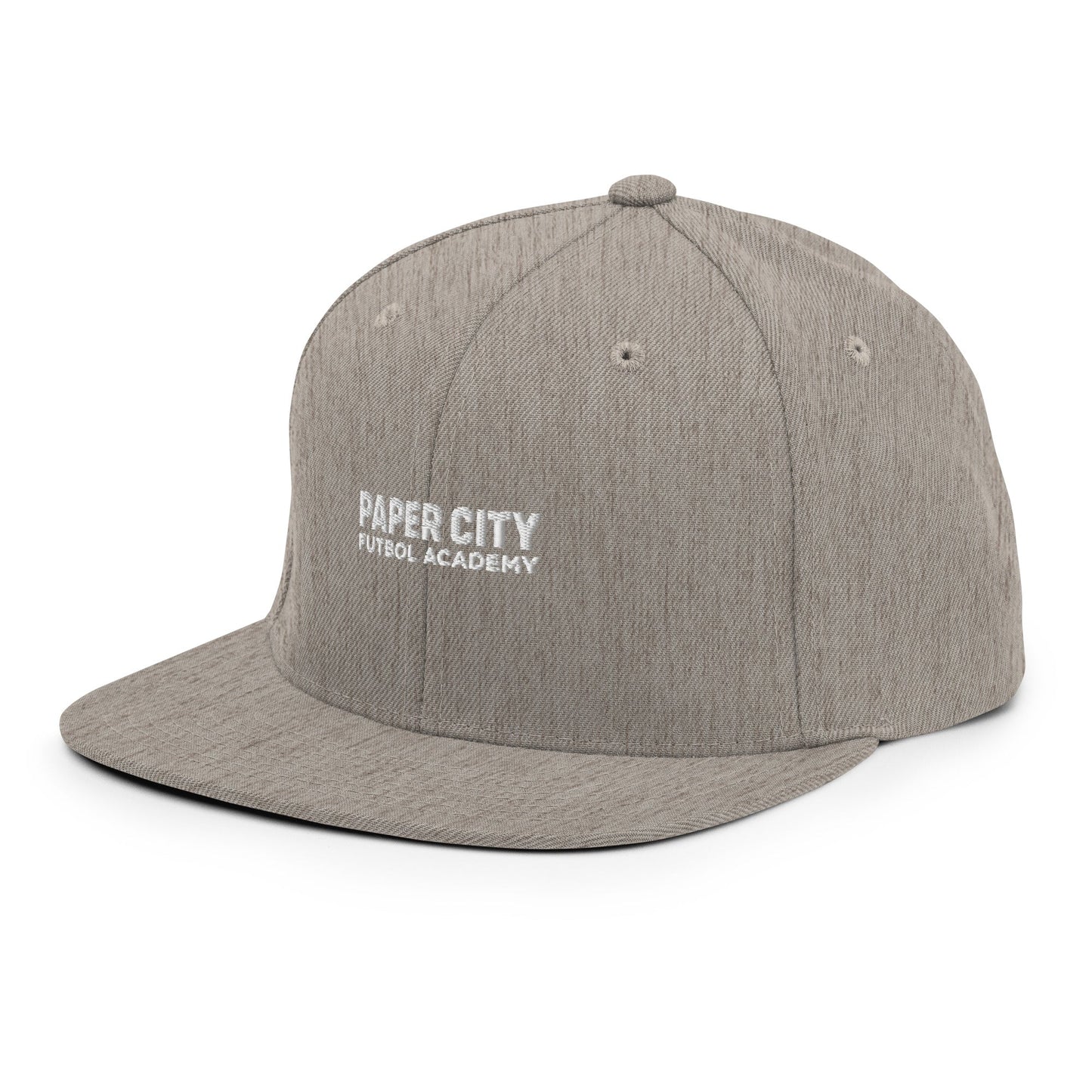 Snapback Hat | Paper City Futbol Academy | Vanguard Shield Logo