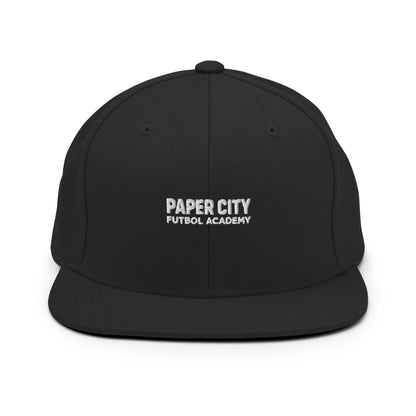 Snapback Hat | Paper City Futbol Academy | Vanguard Shield Logo