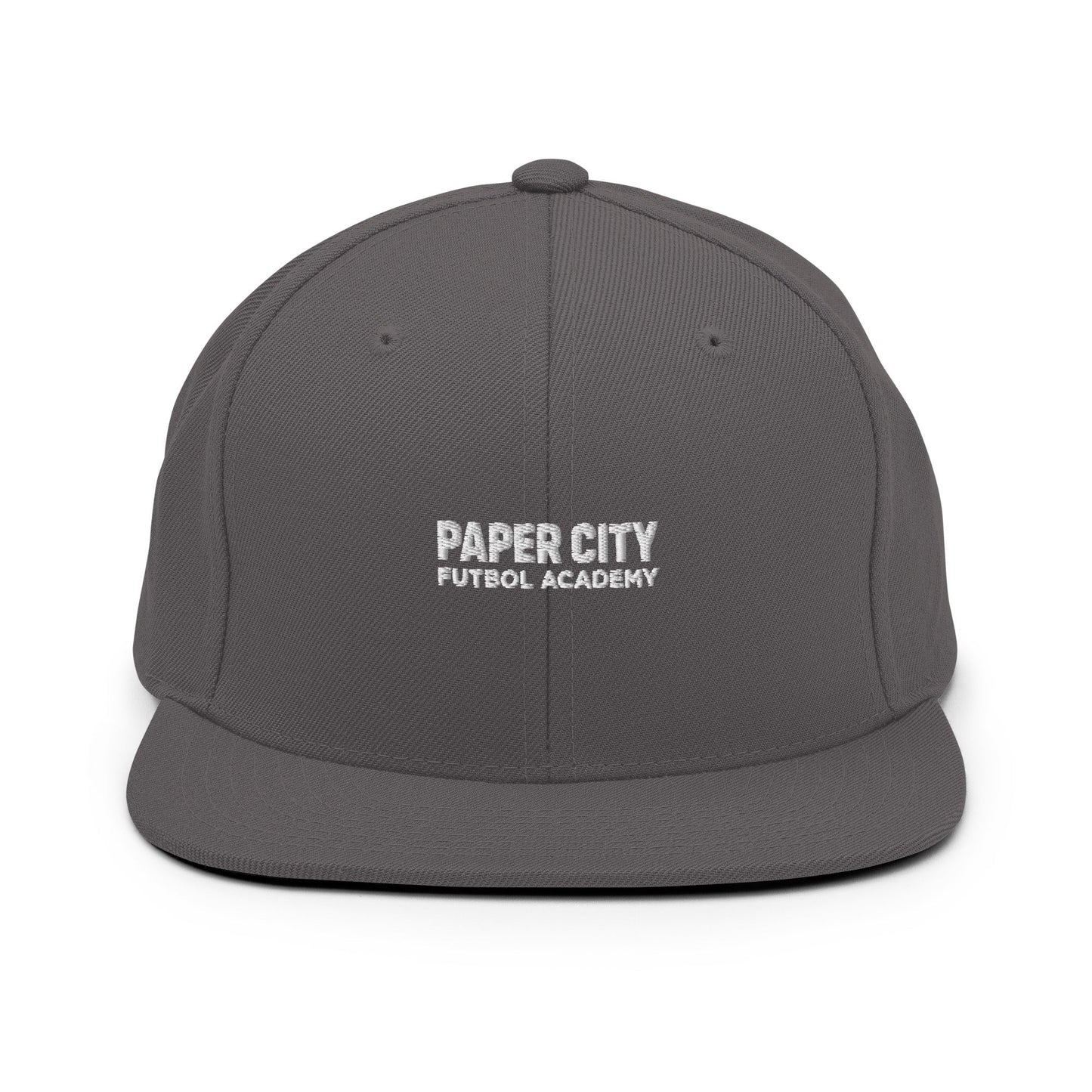 Snapback Hat | Paper City Futbol Academy | Vanguard Shield Logo