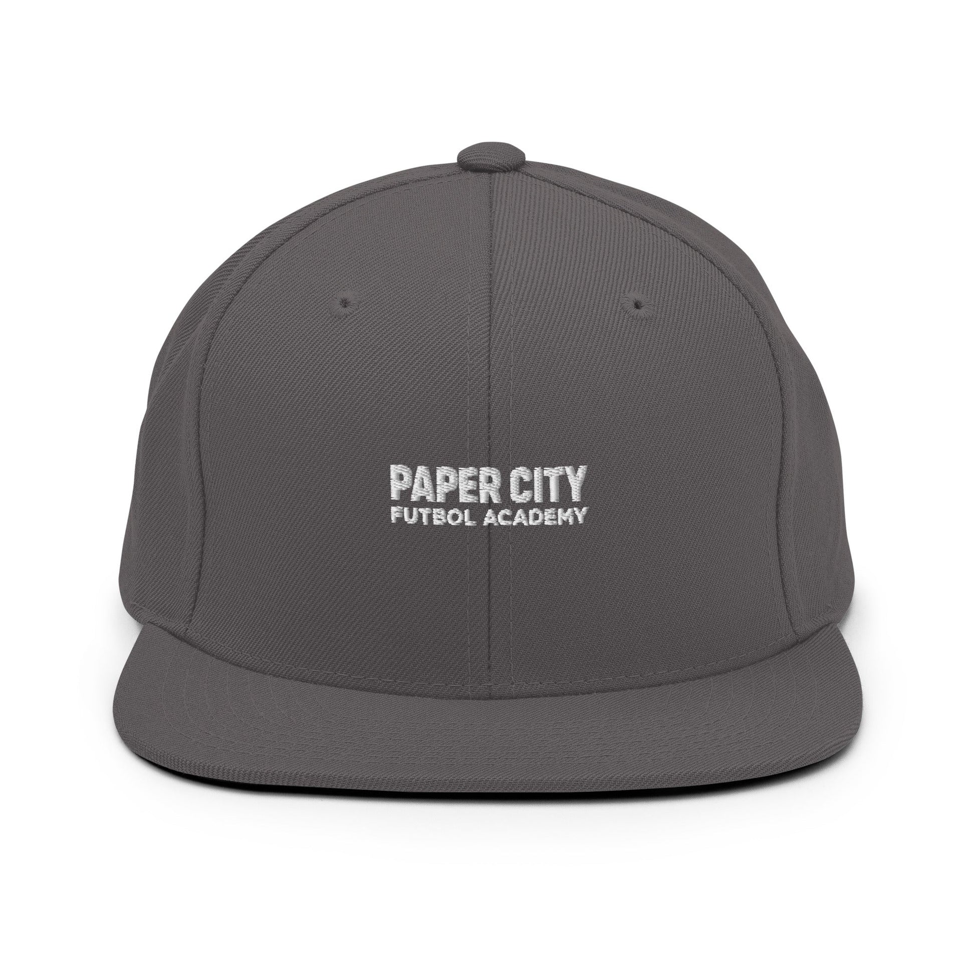 Snapback Hat | Paper City Futbol Academy | Vanguard Shield Logo