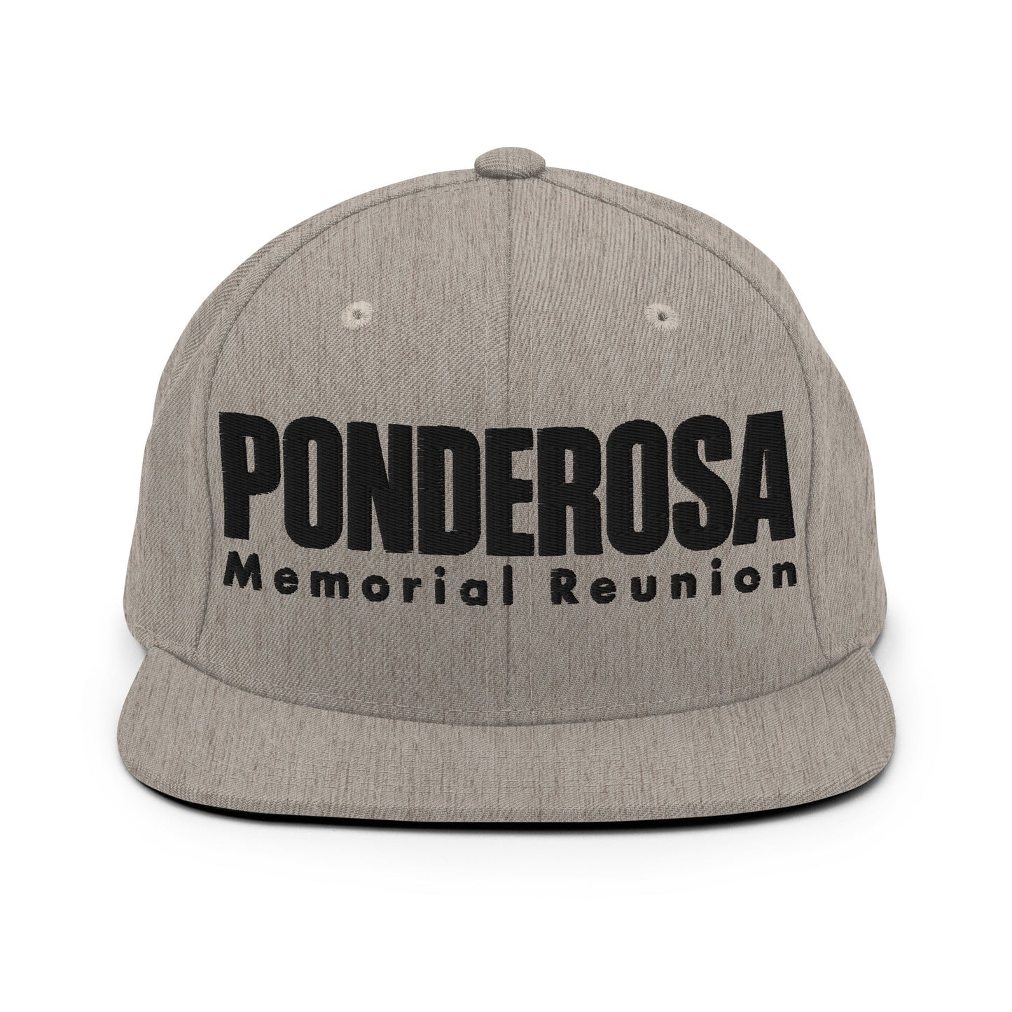 Snapback Hat | ponderosa reunion | Memorial Logo