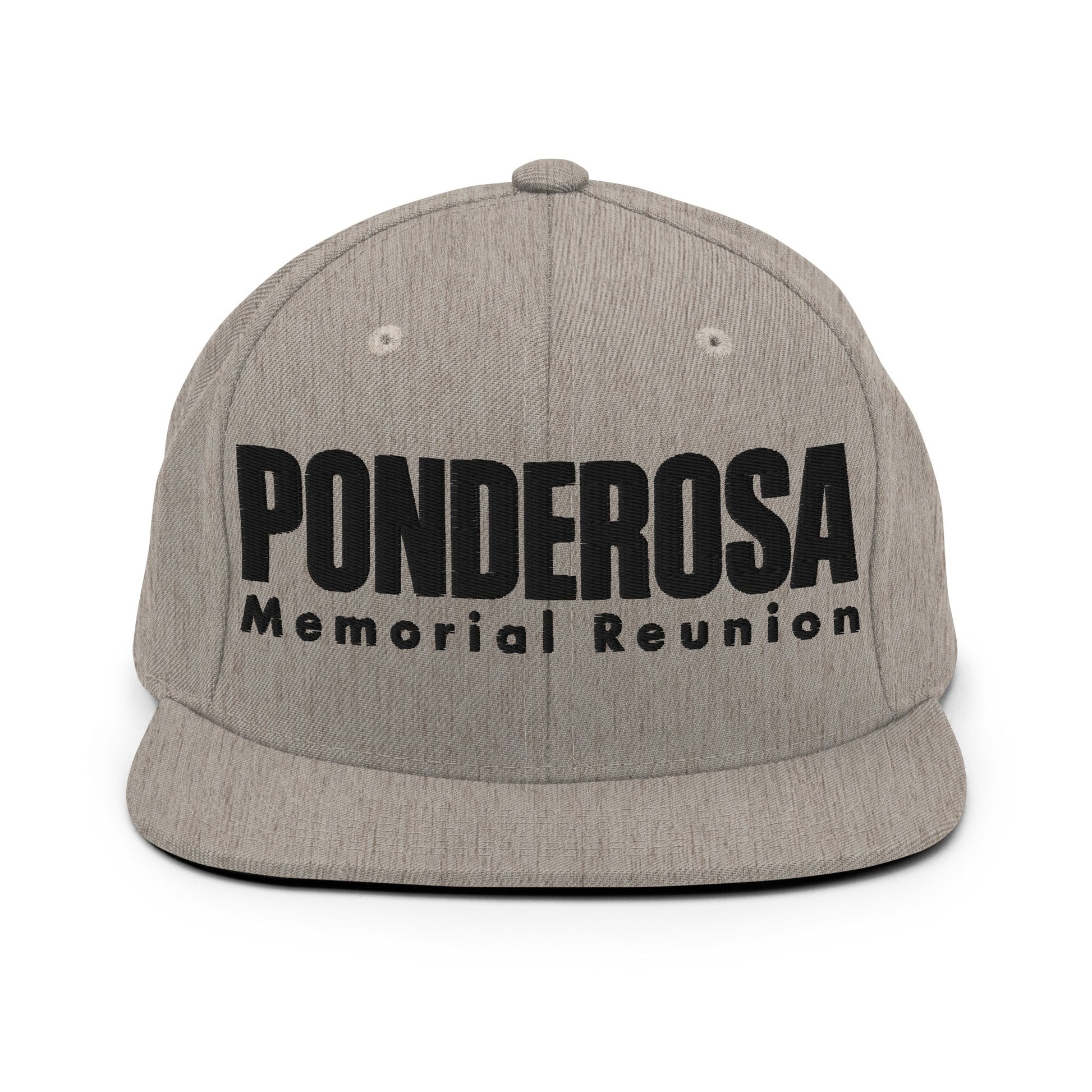 Snapback Hat | ponderosa reunion | Memorial Logo